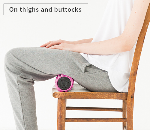 On thighs and buttocks