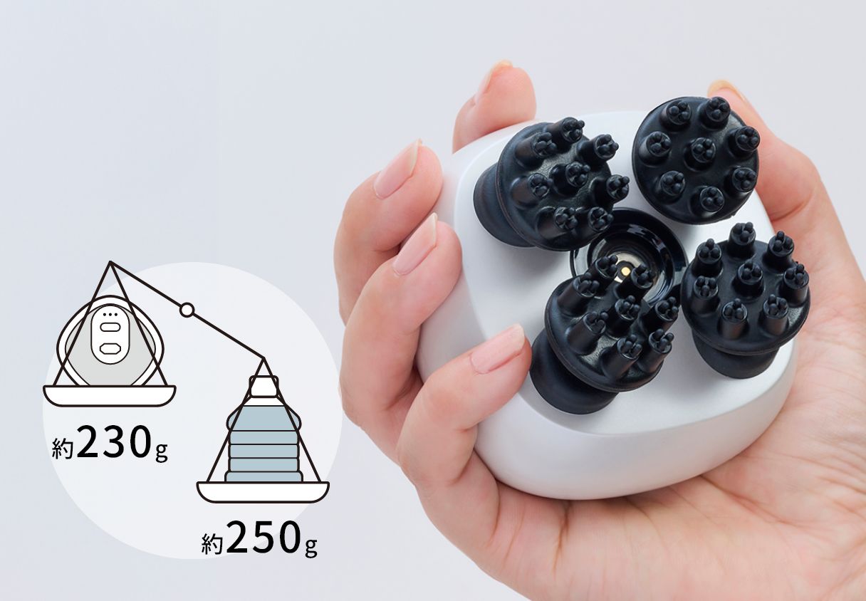 約230g〜約250gの軽量設計