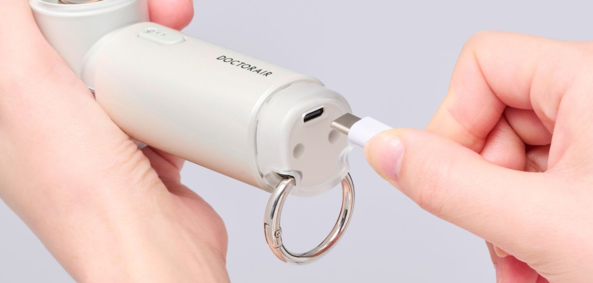 スライド操作で風量を自由に調節