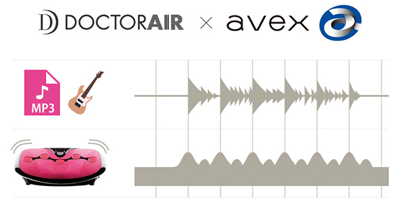 avex監修の音楽で気分を上げる。