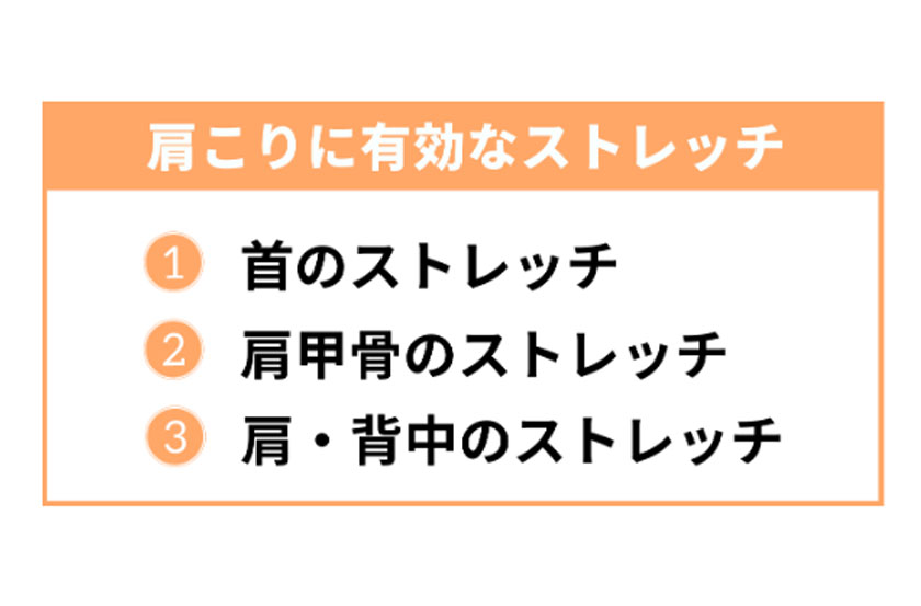 肩こりに有効なストレッチ